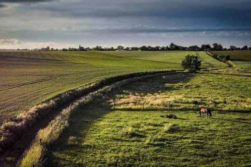 Prise de vue aérienne paysage par drone